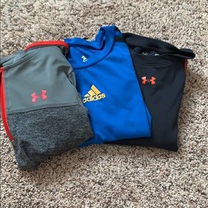 Lot 3!!! Boys!! Under Armour, Adidas!!